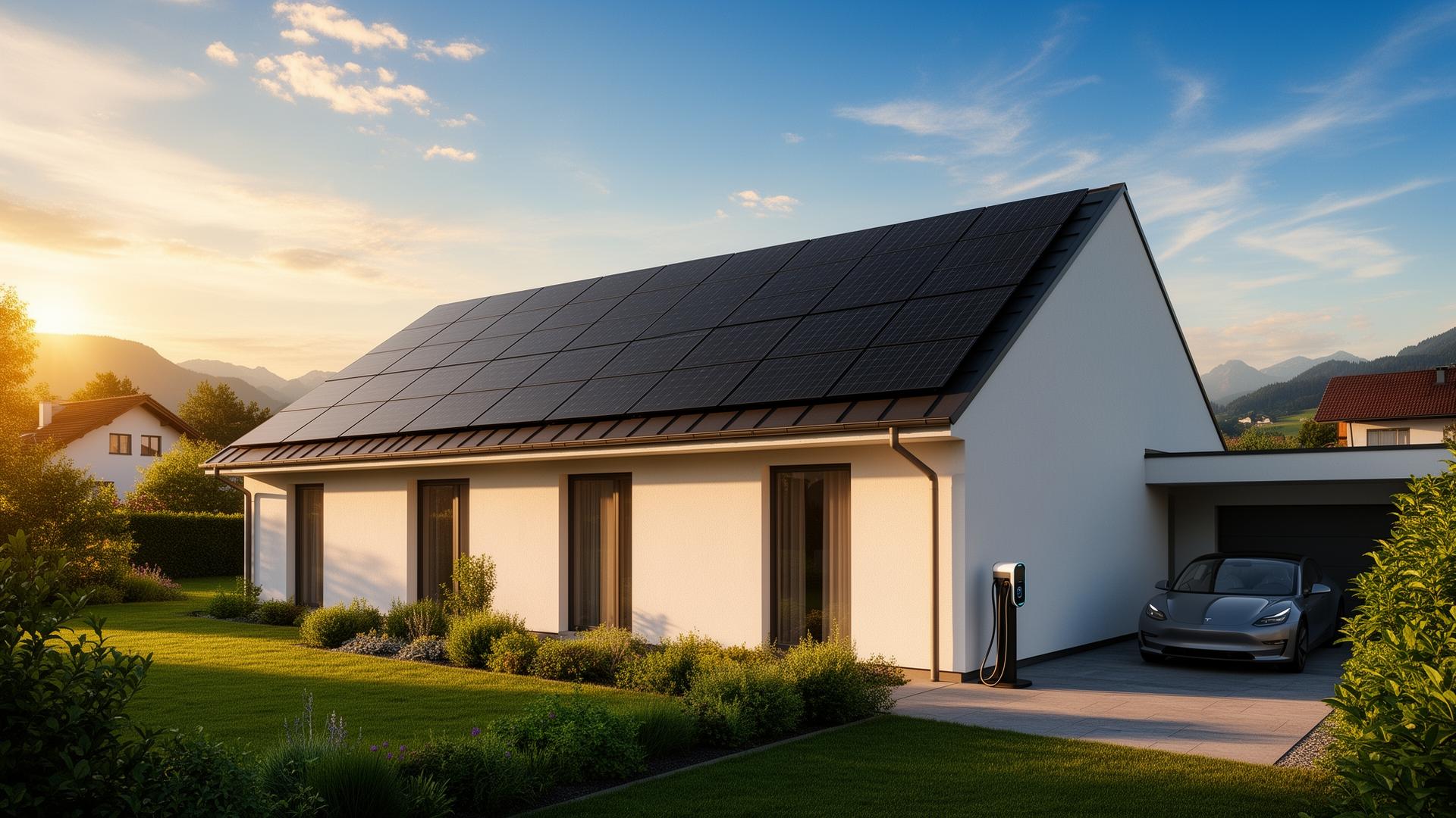 Modernes Einfamilienhaus mit Sigenergy Photovoltaikanlage